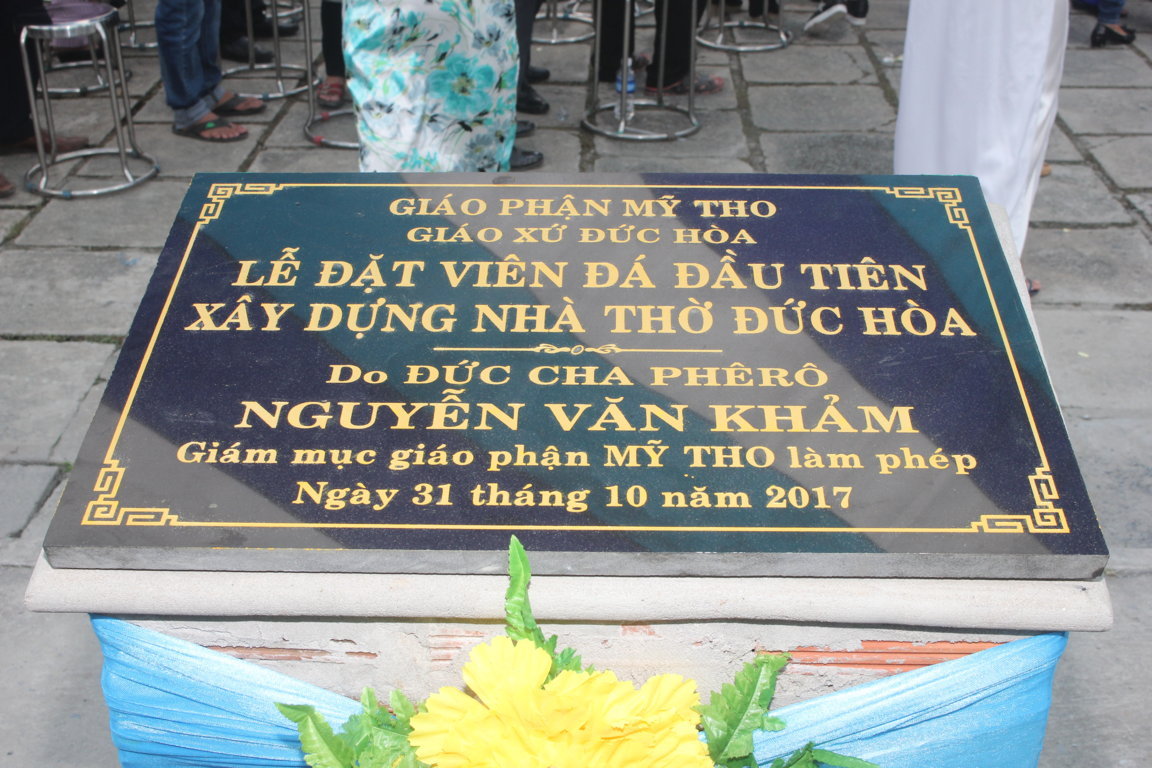 Thánh lễ đặt viên đá xây dựng GX Đức Hòa (31-10-2017)