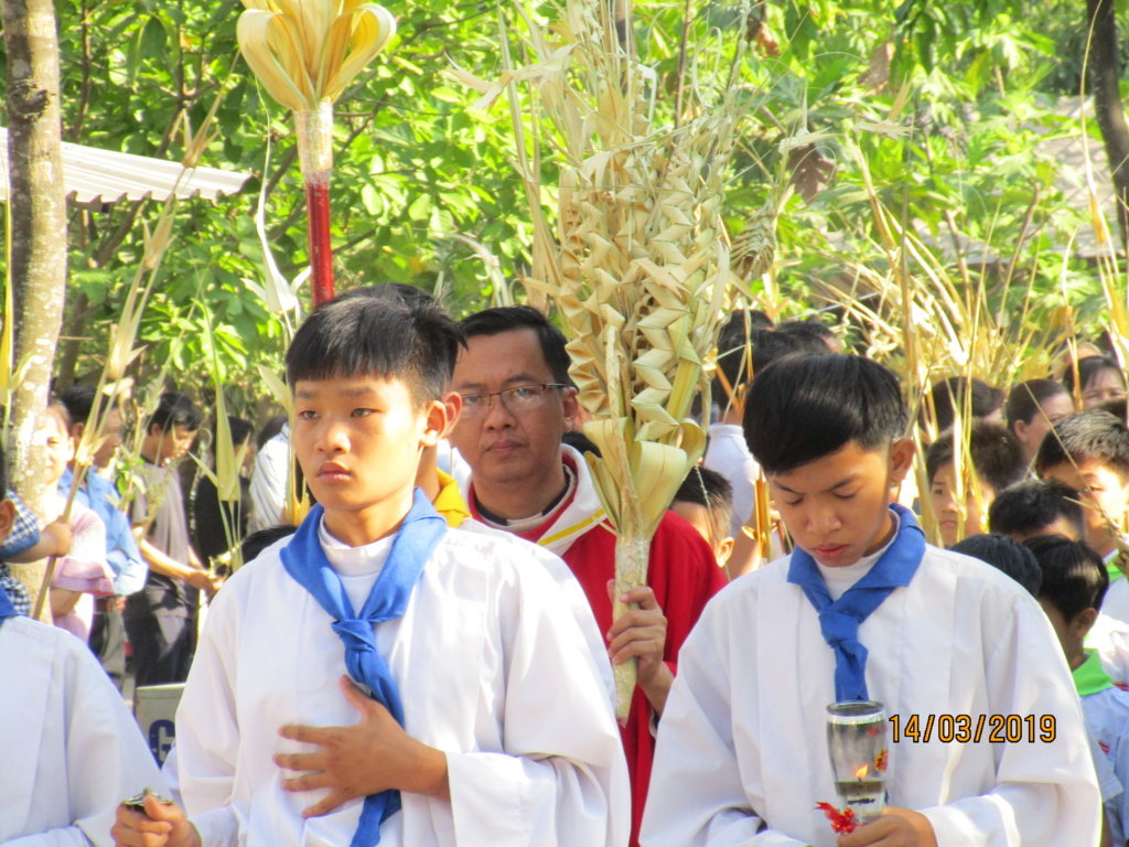 Kiệu lá tuần Thánh 2019